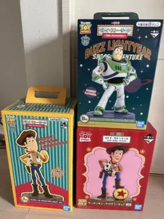 トイストーリー 一番くじ ウッディ バズライトイヤー フィギュア ３点セット