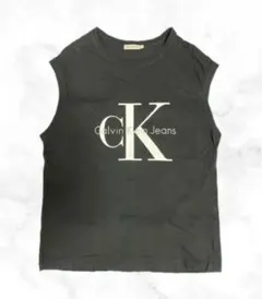 カルバンクラインジーンズ　 ノースリーブTシャツ 黒