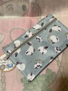 猫柄　アニマル　ねこ　キャット　ダブルファスナーポーチ　ポーチ