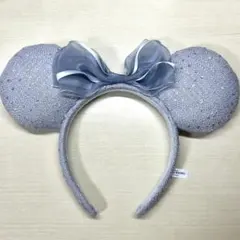 東京ディズニーリゾート カチューシャ スパンコール 水色　ミニーのサムネイル