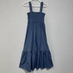 MURUA 青ワンピース 体型カバー フリーサイズ