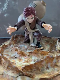 NARUTO 我愛羅 リペイント フィギュア ジオラマ 台座 エフェクト付き