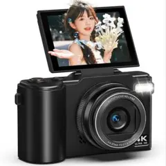 新品☆送料込★ 4K デジタルカメラ 180度反転液晶モニターのサムネイル