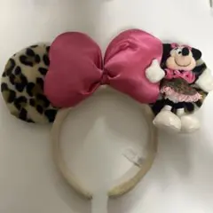 ディズニー ミニーマウス ヒョウ柄 カチューシャ