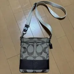【美品】コーチ ショルダーバッグ ベージュ/ブラウン COACH