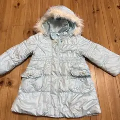 anyFAM 水色 フード付きコート 100cm エニィファム