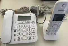 ジャンク品】Panasonic コードレス電話機 VE-GD53-W子機セット - メルカリ