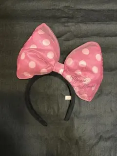 ミニー・マウス 水玉ピンクカチューシャ