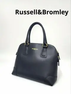 Russell & Bromley ハンドバッグ ネイビーのサムネイル