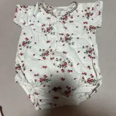 花柄ロンパース 70cm 綿100%