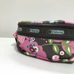人気　レスポートサック　ウエストポーチ　ボディバッグ　フラワー　花柄　ピンク