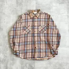 1970's KINGS ROAD チェック柄 コットン フランネル ネルシャツ