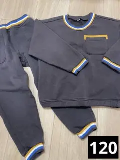 120 セットアップ　ジャージ　トレーナー　スウェット　パジャマ　裏起毛
