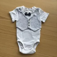 H&M ベスト風ロンパース 蝶ネクタイ付き