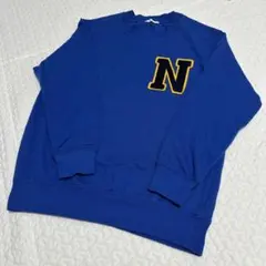 トレーナー 青 S ジーユー