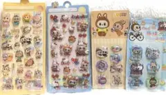 お得‼️ シール4点セット　ウォーターシール 立体シール　水シール シャカシャカ