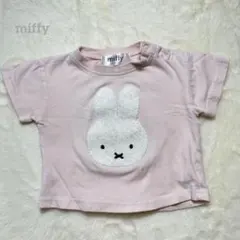 【美品】ミッフィー miffy ベビー Tシャツ ピンク サガラ刺繍 80のサムネイル