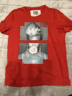 P!NKのレッドTシャツ バンT