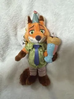 ディズニーストア ズートピア ニック ぬいぐるみキーホルダー