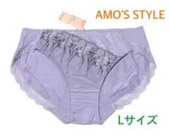 トリンプAMO'S STYLEプレスドフラワーレギュラーショーツLライトパープル