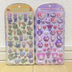 《コットンパフィシール》正規品/ディズニー/ズートピア/ベイマックス 2種セット