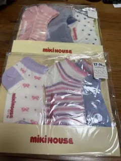 新品未開封MIKI HOUSE キッズ靴下 17-19cm 2組セット