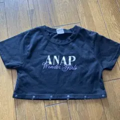ANAP KIDS クロップドTシャツ 130 ブラック