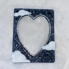 キルティング硬質ケース 青