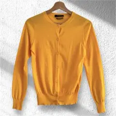 【美品】 Demi-Luxe BEAMS イエローカーディガンコットン 100%のサムネイル