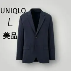 美品✨UNIQLO ユニクロ 感動ジャケット　ウルトラライト　コットンライク　L