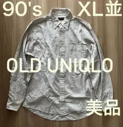 OLD UNIQLO オールド ユニクロ BDシャツ 紺タグ 美品 XL並