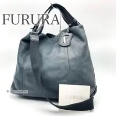 フルラ FURURA 2Way ネイビー ブラック レザー A4 通勤 通学