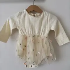 ベビードレス　マーガレット　刺繍