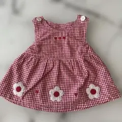 西松屋EL FIN DOLL ギンガムチェック ワンピース 80cm
