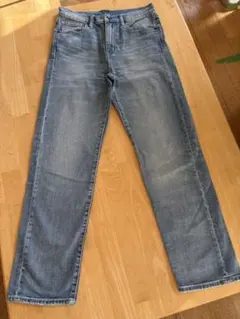 ユニクロジーンズ　ライトブルー ストレートデニム　24インチ(61センチ)