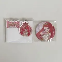 ひみつのアイプリ　ワイヤーチャーム&缶バッジ　一条寺サクラ