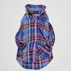 現行✨RALPH LAUREN マドラスチェックマルチカラー　リネン　シャツ