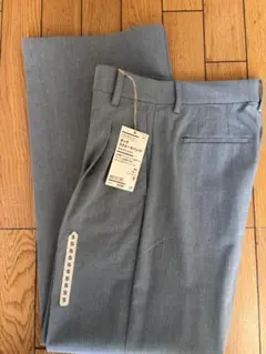 【新品未使用】無印良品　ストレート　パンツ　ズボン　グレー　S