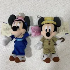 ディズニーランドホテル ミッキー・ミニー ぬいぐるみバッジ