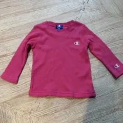 新品Champion ワッフル 長袖Tシャツ ピンク 90のサムネイル