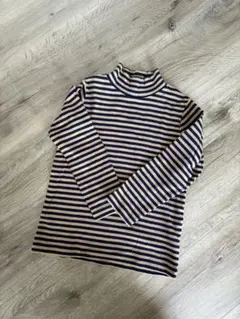 無印良品　キッズ　ボーダーハイネック　110cm