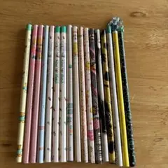 レトロえんぴつ　17本セット