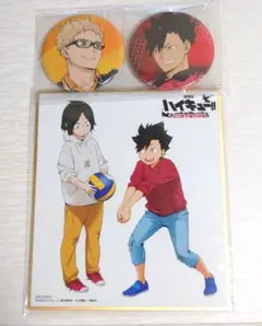 ハイキュー!! ゴミ捨て場の決戦 DVD アニメイト 特典 ミニ色紙・缶バッチ