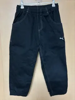 ＰＵＭＡ　160 8分丈位 パンツ　 股下約46cm 裾ゴム　ブラック