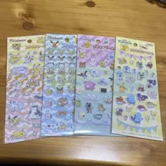 ポケモンプチプチシール3と4 の4枚セットコンプ