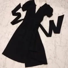 ダイアン フォン ファステンバーグ DVF 黒 ニット ラップワンピース