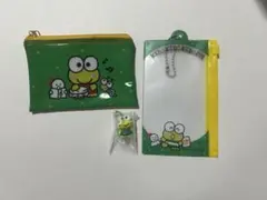 サンリオキャラクターズ　けろけろけろっぴ　めじるし　ポーチ　ファスナーケース