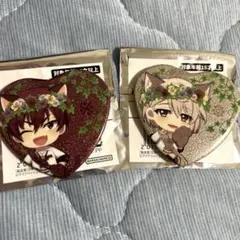 アイナナ　アイドリッシュセブン　ZOOL 狗丸トウマ　棗巳波　ハート缶バッジ