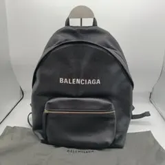 美品】バレンシアガ エブリデイ リュック ブランドロゴ シボ革 レザー
