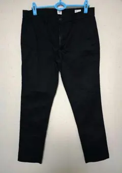 美品 GAP スリムタイプ チノパン ブラック ユニクロ 古着 33